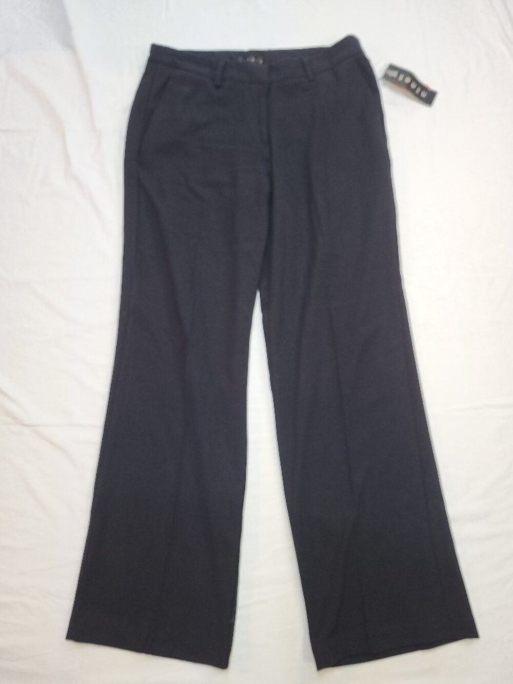 Ninety Women's Black Stretch Dress Pants Trousers Size 14 New With Tags